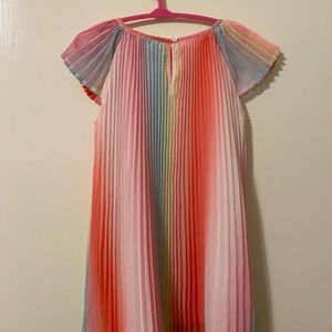 Size 2 multicolored pleated girls dress new from H&M